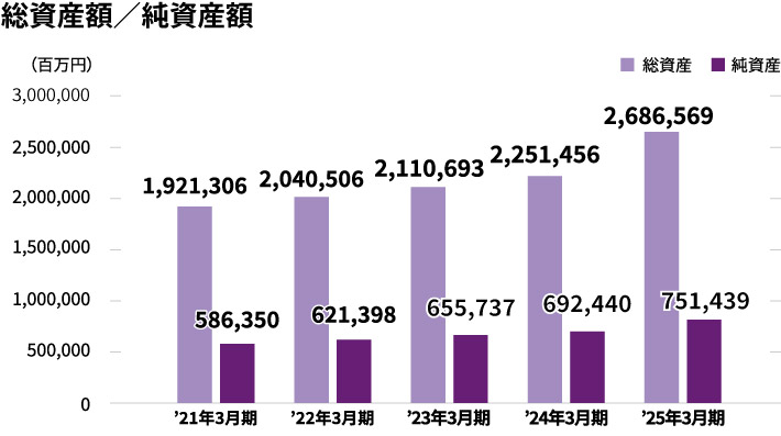 総資産額/純資産額