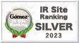 Gomez / IR Site Ranking SILVER (2023)